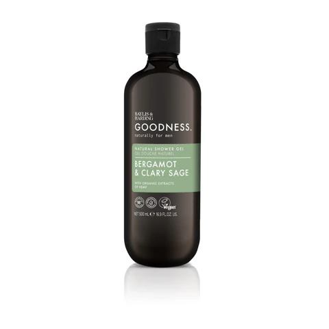 Baylis & Harding Goodness men showergel bergamot & clary sage 500.00 Milliliter