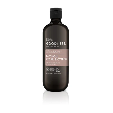 Baylis & Harding Goodness men showergel patchouli, cedar & cypress 500.00 Milliliter