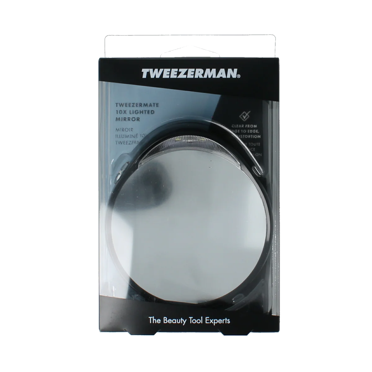 Tweezerman Spiegel met licht vergroot 10x 1.00 Stuks