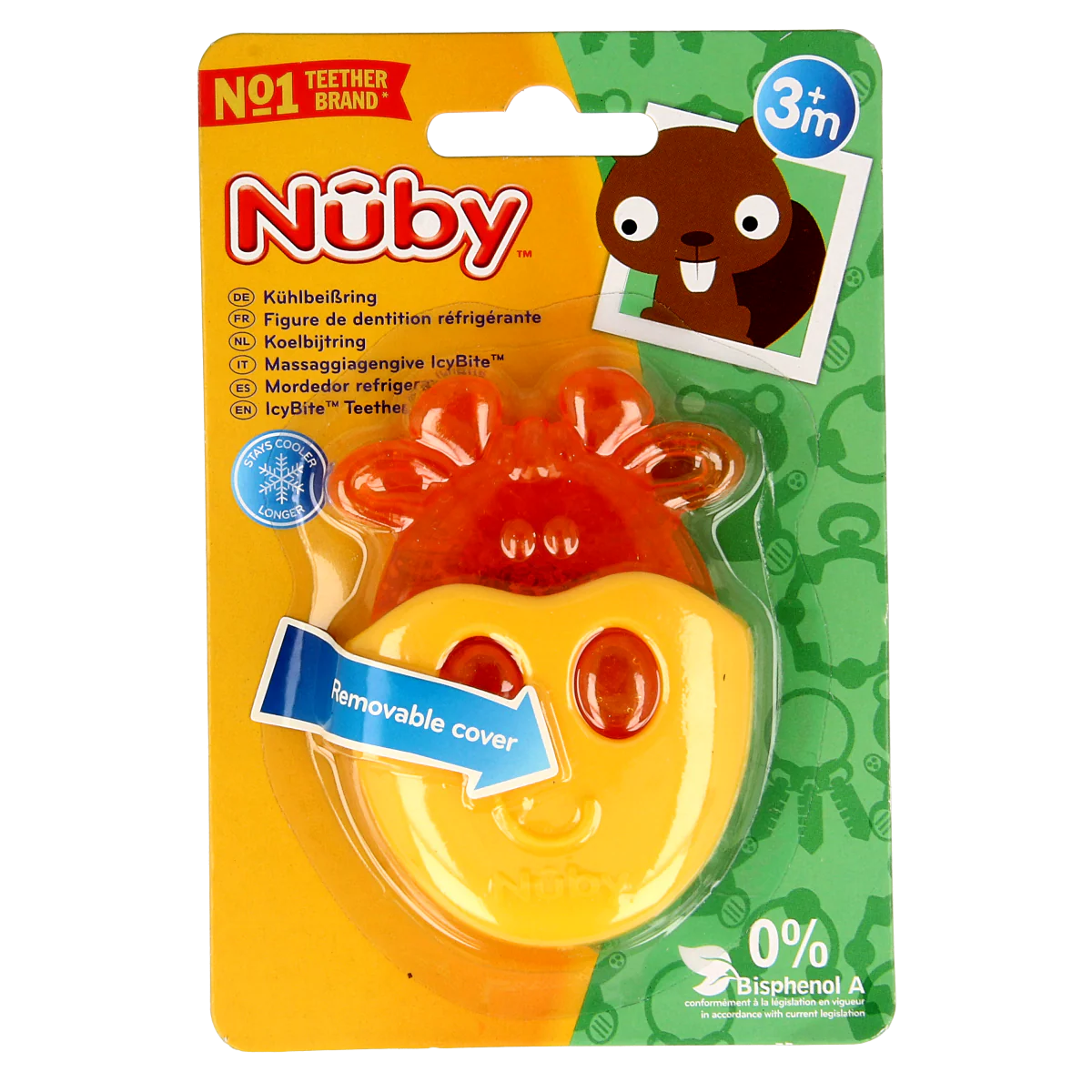 Nuby Koelbijtring dieren 1.00 Stuks