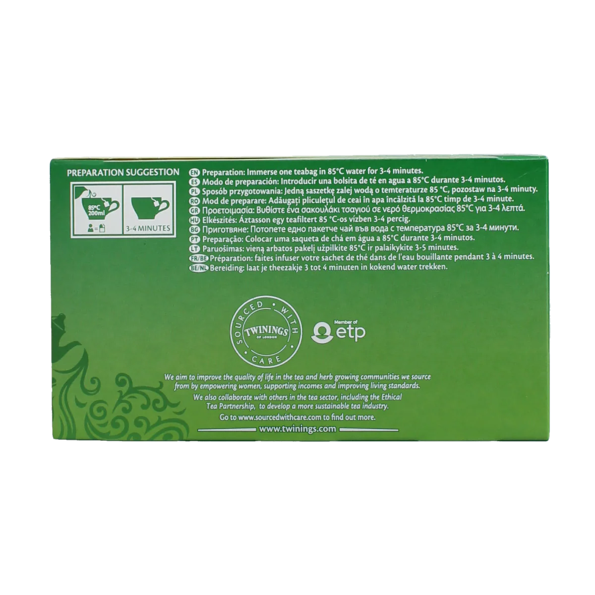 Twinings Green lemon envelop 50.00 Zakjes