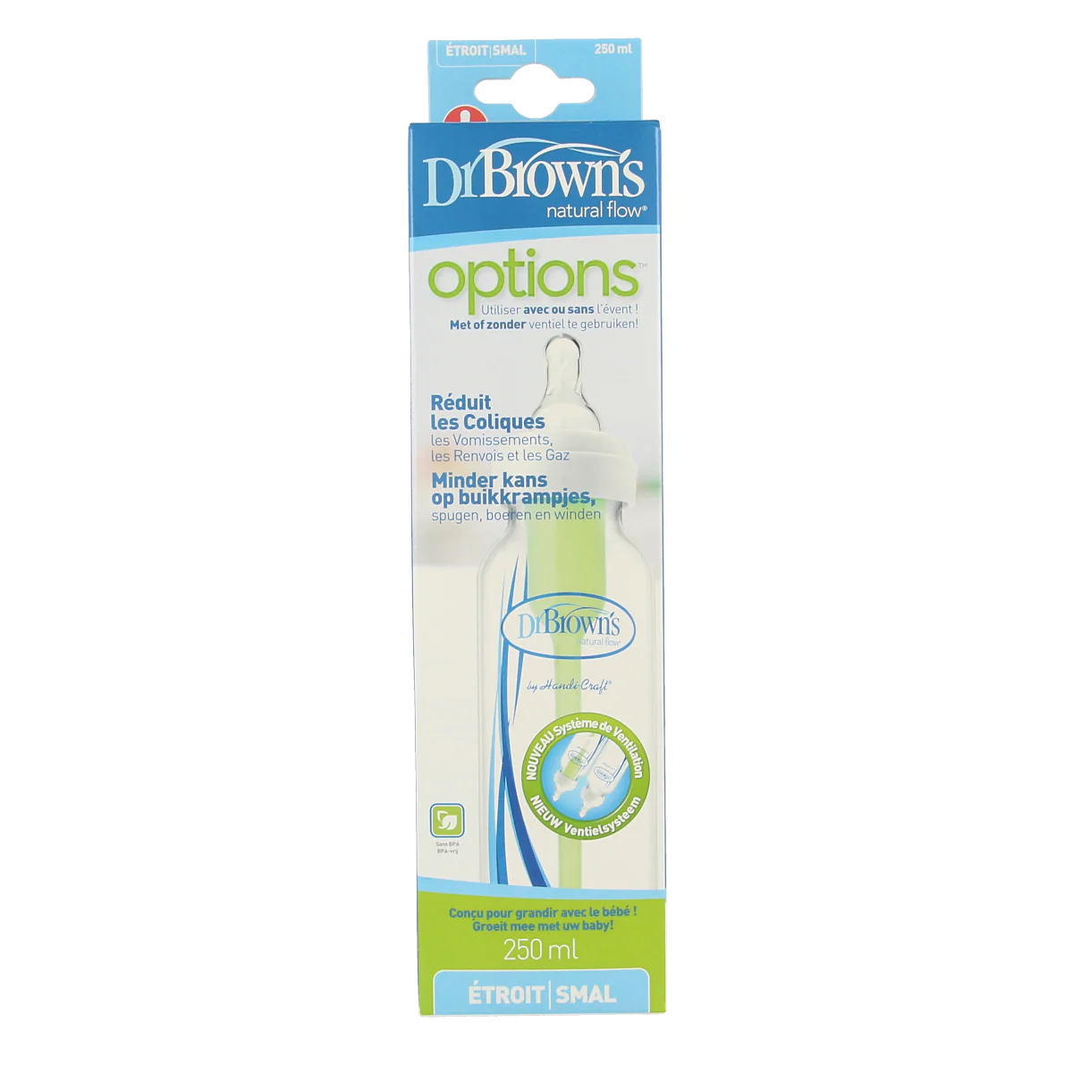 Dr. Brown’s Standaardfles 250ml BPA-vrij 1.00 Stuks