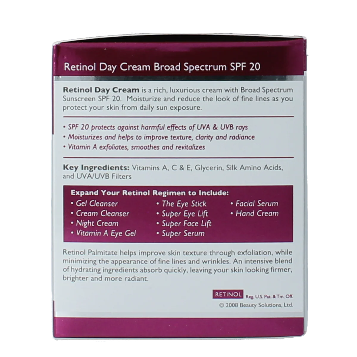 Retinol Day cream SPF20 48.00 Gram