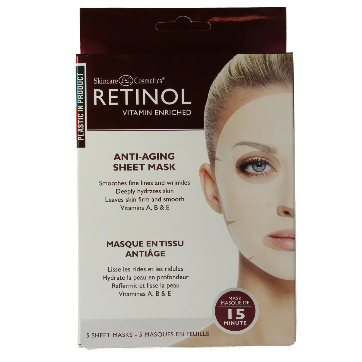 Retinol Anti-aging sheet mask 5.00 Stuks