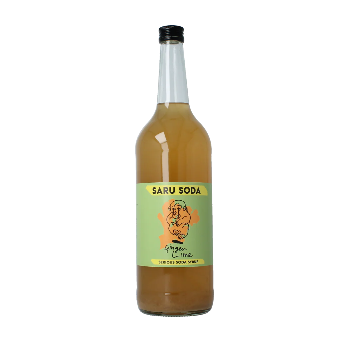 Saru Soda Siroop ginger lime bio demeter 1.00 Liter