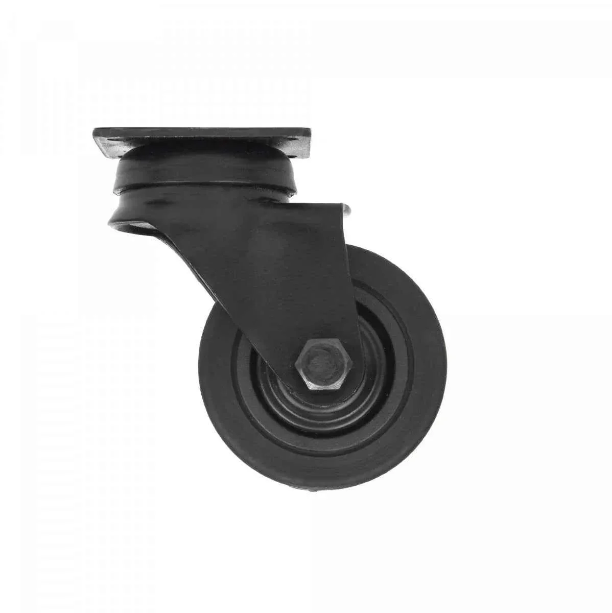 MacLean Zwenkwiel – Zwart – Rubber – Ø50mm – Draagvermogen 40KG