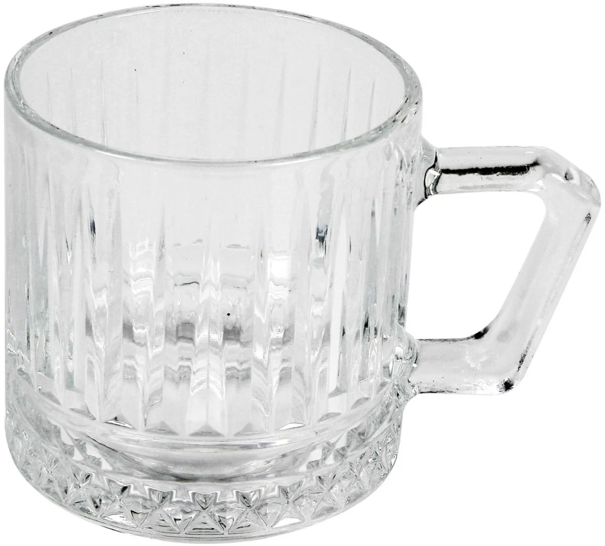 Cinar Theeglazen Set met Oor – 6 Stuks – 225ml – Theeglas – Theekopjes – Theeglazen met Handvat