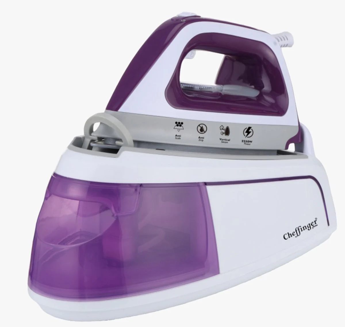 Cheffinger Stoomstrijkijzer met Stoomgenerator – Strijkijzer – Iron – Stoomstrijkijzers – 2250W – Station – 1.2L Watertank