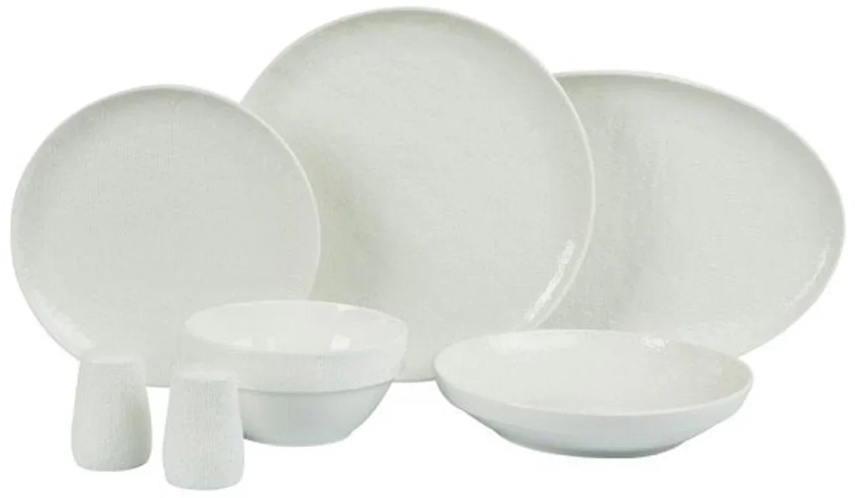 Bricard Valance – Porseleinen Serviesset Set – Dinner Set – 27-Delig – 6 Persoons – Wit