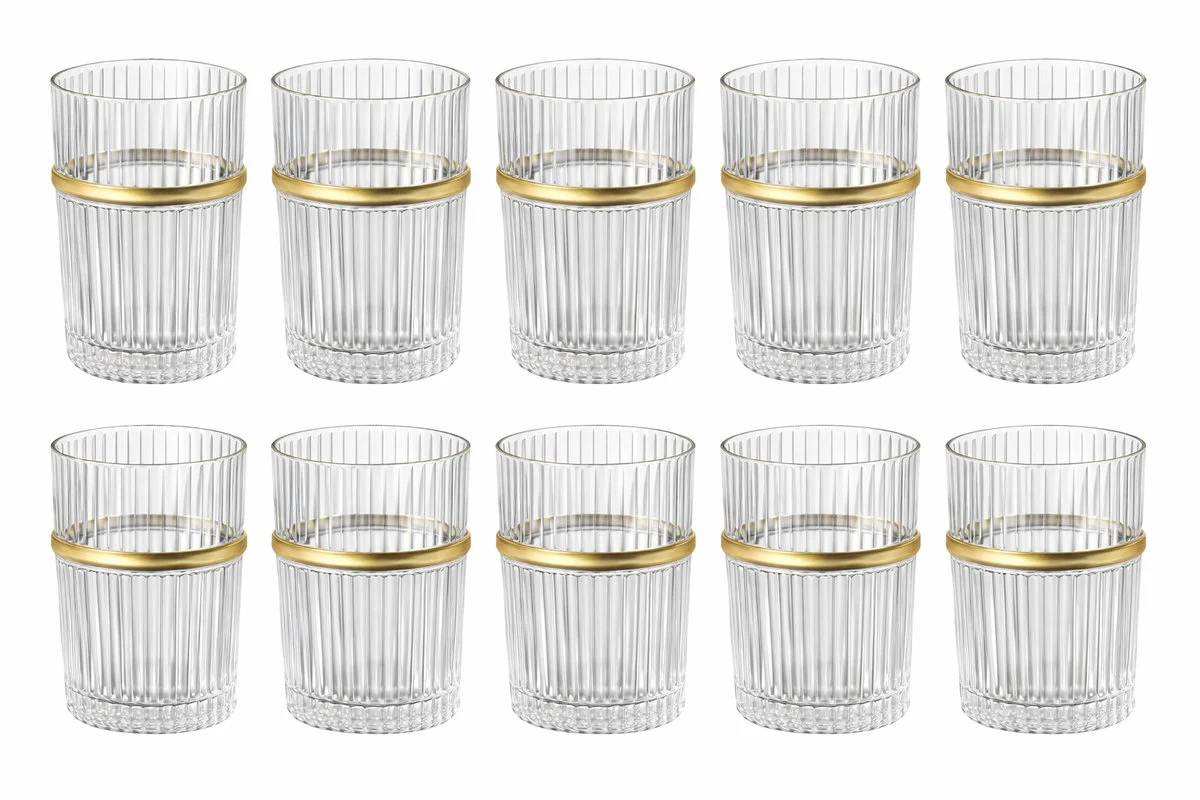 Glozini Marokkaanse Theeglazen – Set van 12 Glazen – 180ml – Thee & Koffieglazen