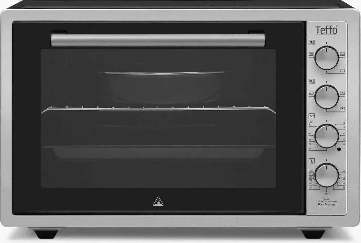 Teffo Vrijstaande Oven – XXL Pro – 70L – Elektrische Oven – Grijs