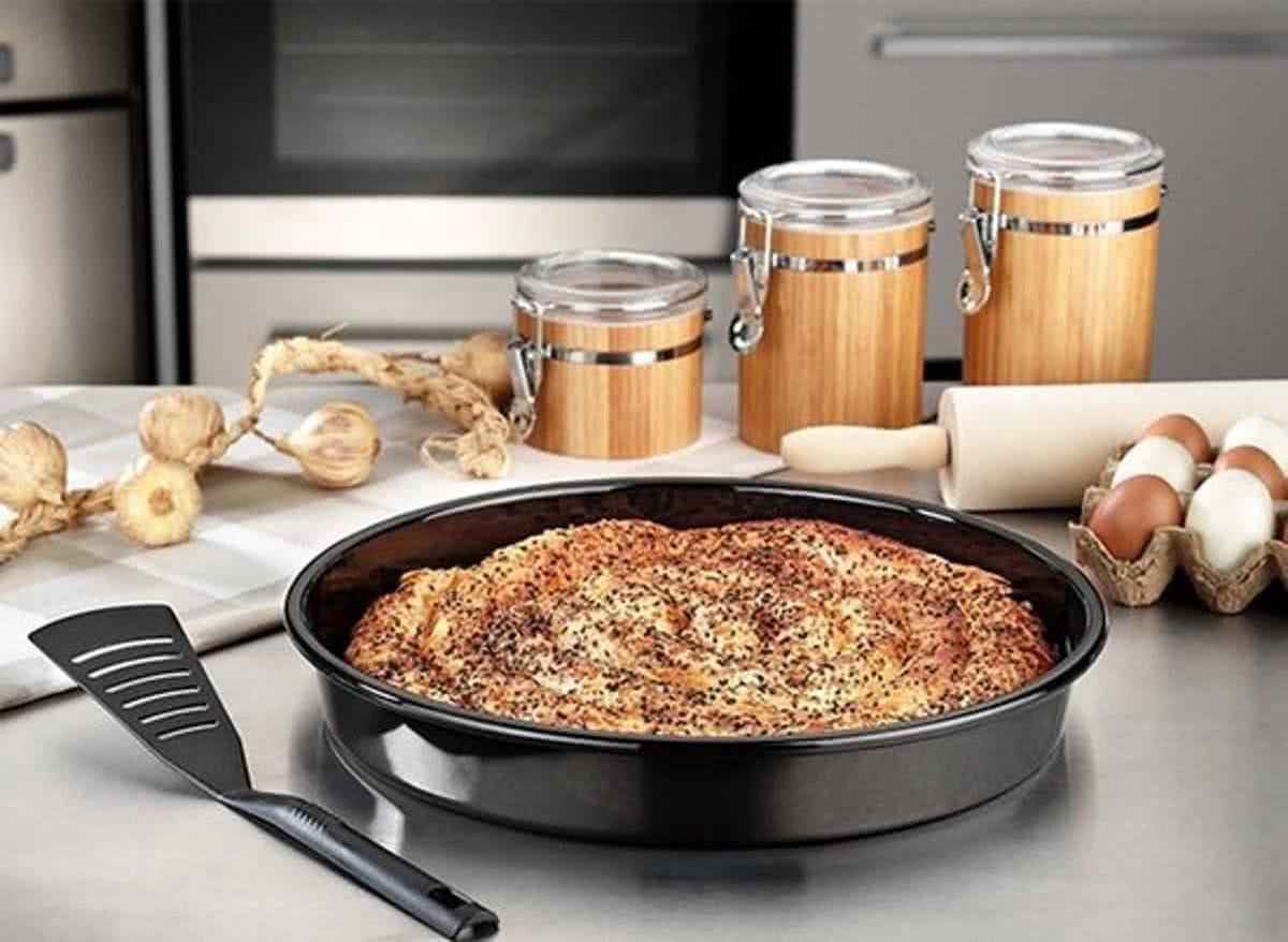 Nusse Ovenschaal 32cm – Ronde Emaille Schaal voor Oven en Grill