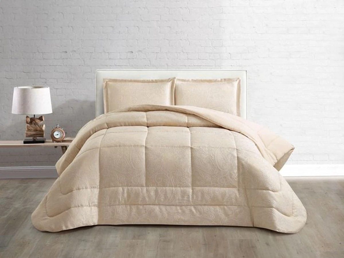 Lavella Hande Bedsprei Set 3-delig – Beige – 260x240cm