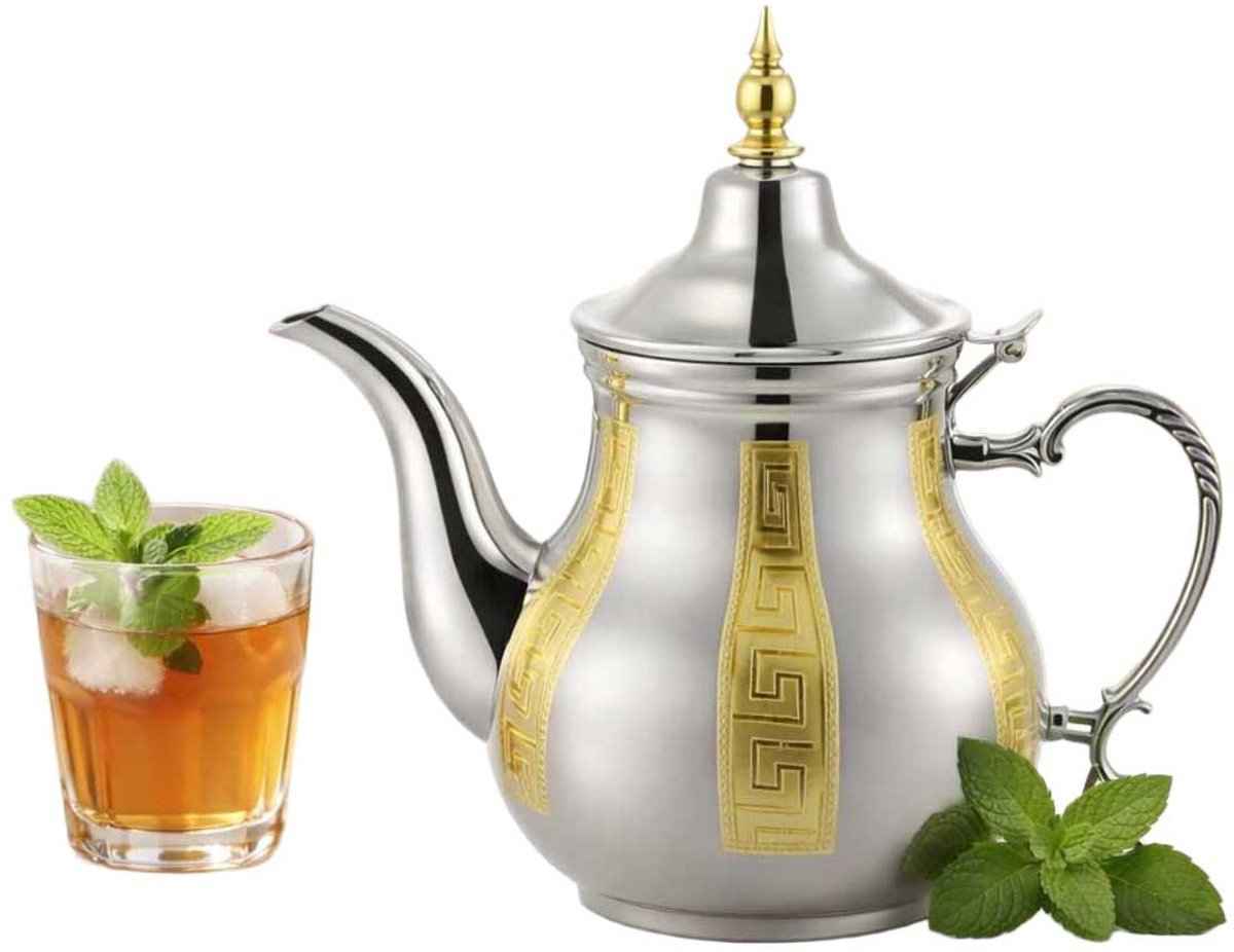 Kadirelli Theepot Zilver/Goud – 1.2L – RVS – Inductie