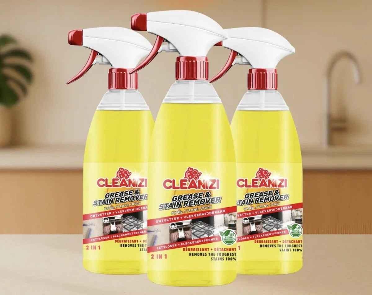 Cleanizi Ontvetter en Vlekverwijderaar – Ultrasterke Spray – 3x 1000ml