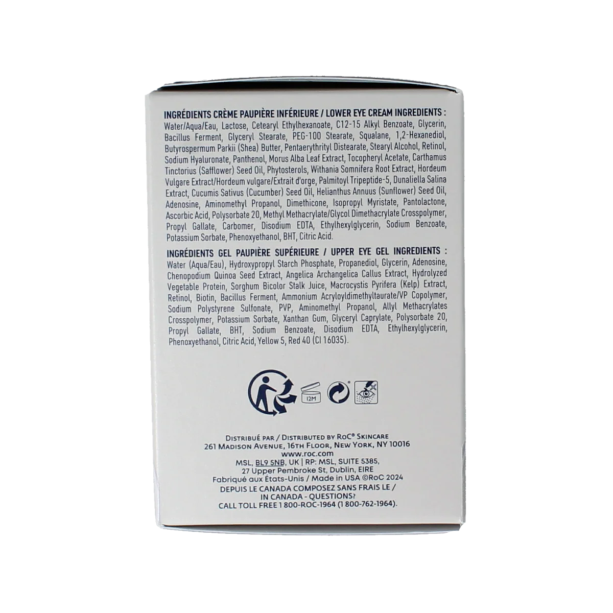 ROC Derm correxion dual eye cream 20 Milliliter