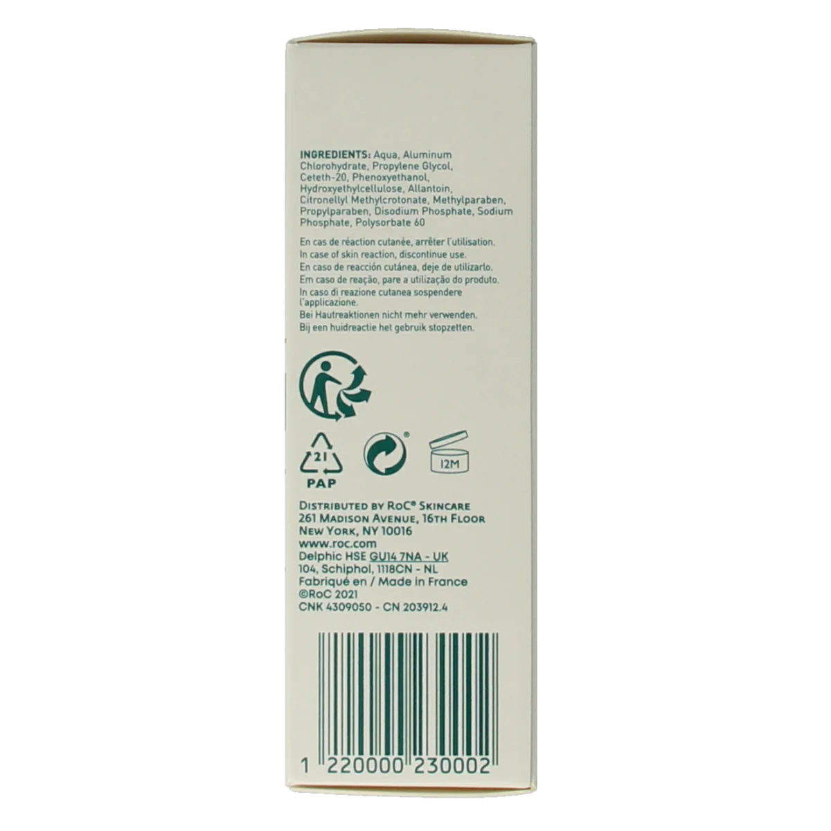 ROC Keops deodorant roll on 30.00 Milliliter