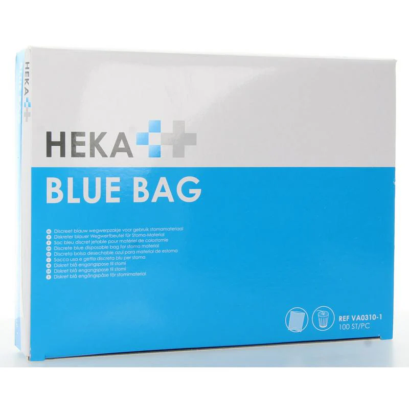 Heka Bluebag stoma afvalzakje niet steriel 100.00 Stuks