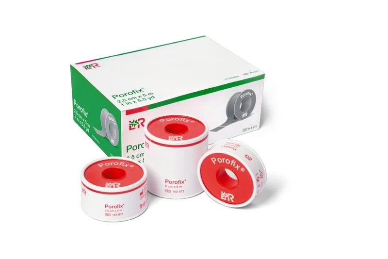 Porofix Hechtpleister 5m x 1.25cm latexvrij 1.00 Stuks