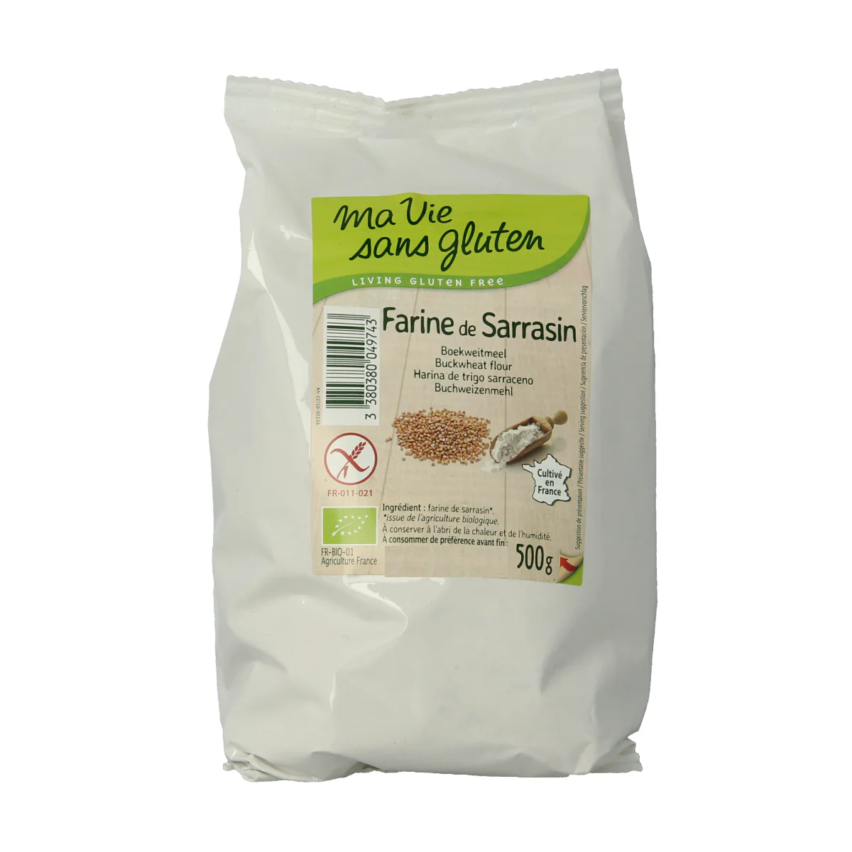 Ma Vie Sans Boekweitmeel – glutenvrij – bio 500.00 Gram