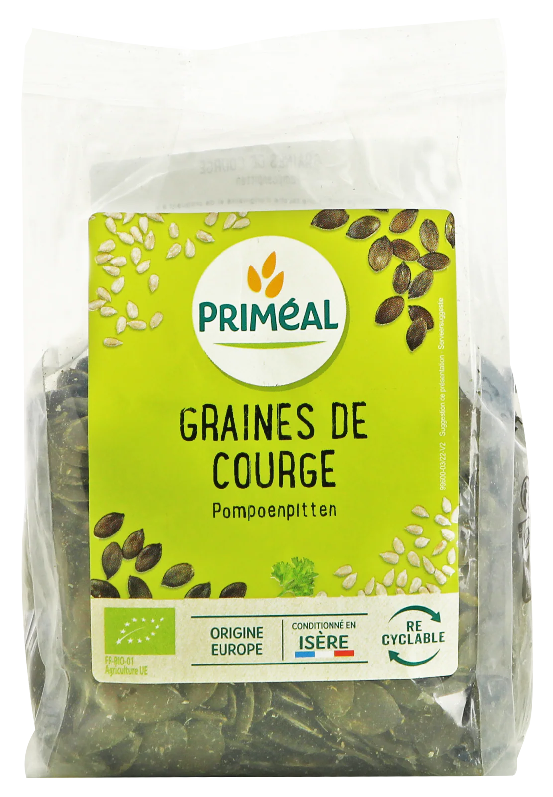 Primeal Pompoenpitten bio 250.00 Gram