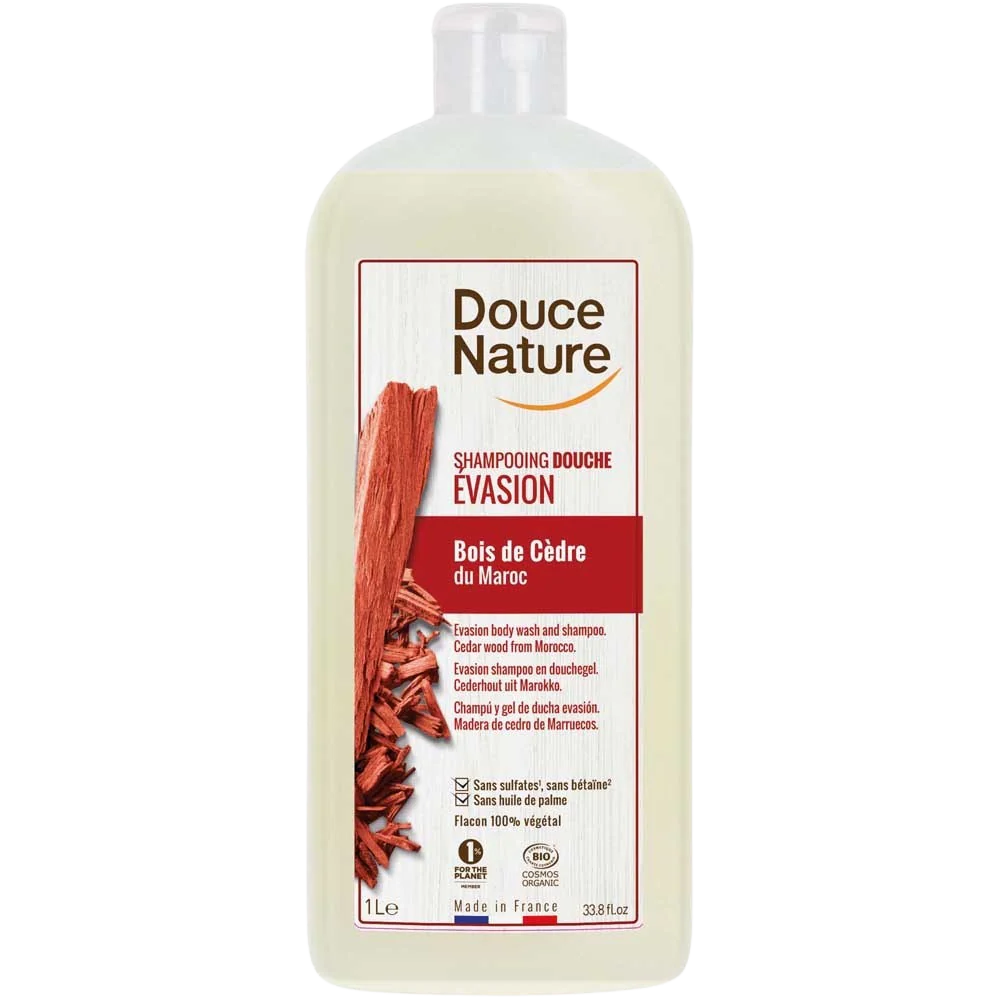 Douce Nature Douchegel & shampoo evasion met cederhout bio 1.00 Liter