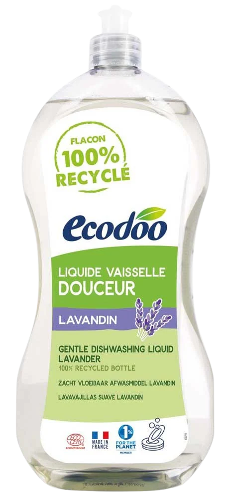 Ecodoo Afwasmiddel vloeibaar zacht lavandin bio 1.00 Liter