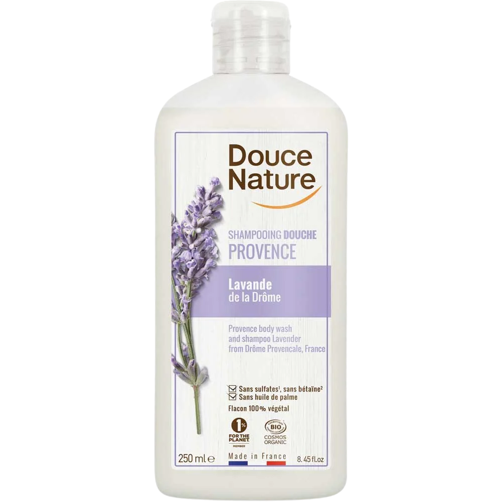 Douce Nature Douchegel & shampoo lavendel provence bio 250.00 Milliliter