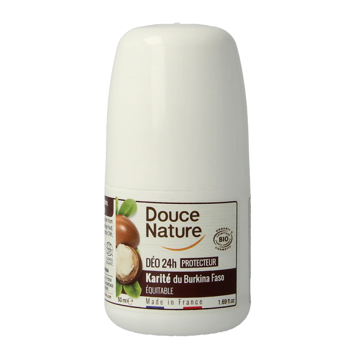 Douce Nature Deodorant roll on met karite sheabutter 24h bio 50.00 Milliliter