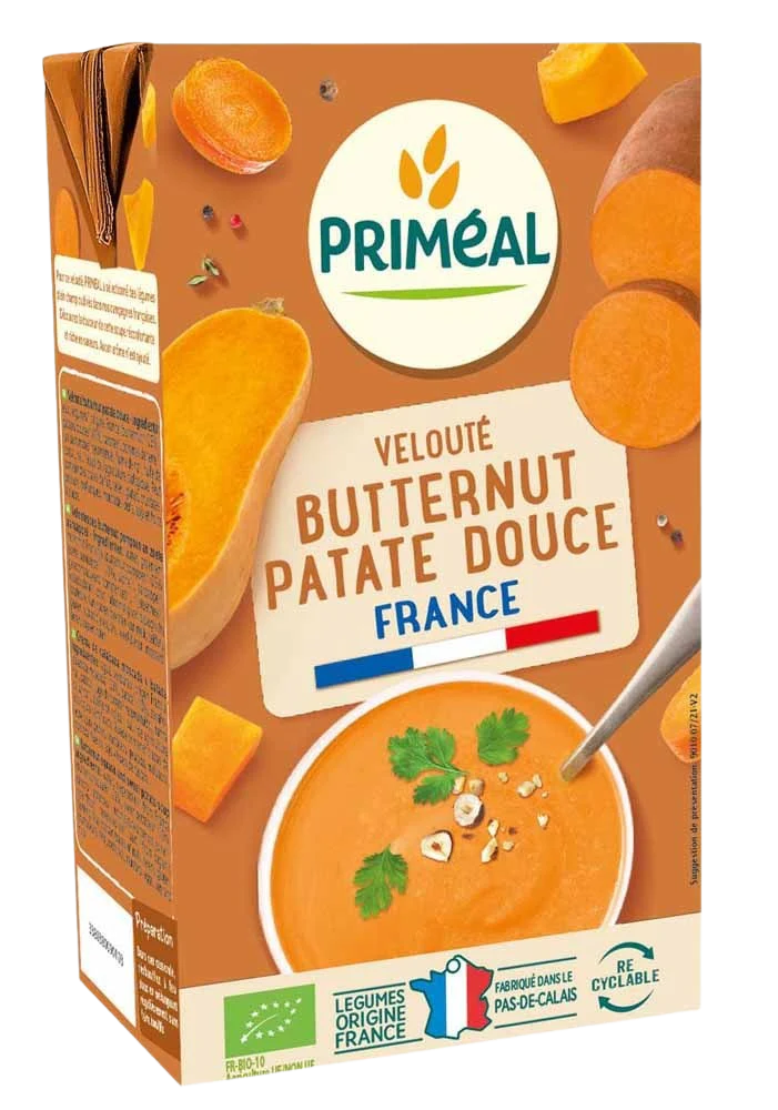 Primeal Soep flespompoen zoete aardappel bio 1.00 Liter