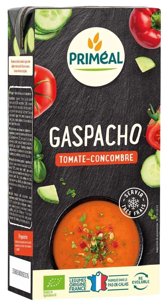 Primeal Gaspacho tomaat komkommer bio 330.00 Milliliter