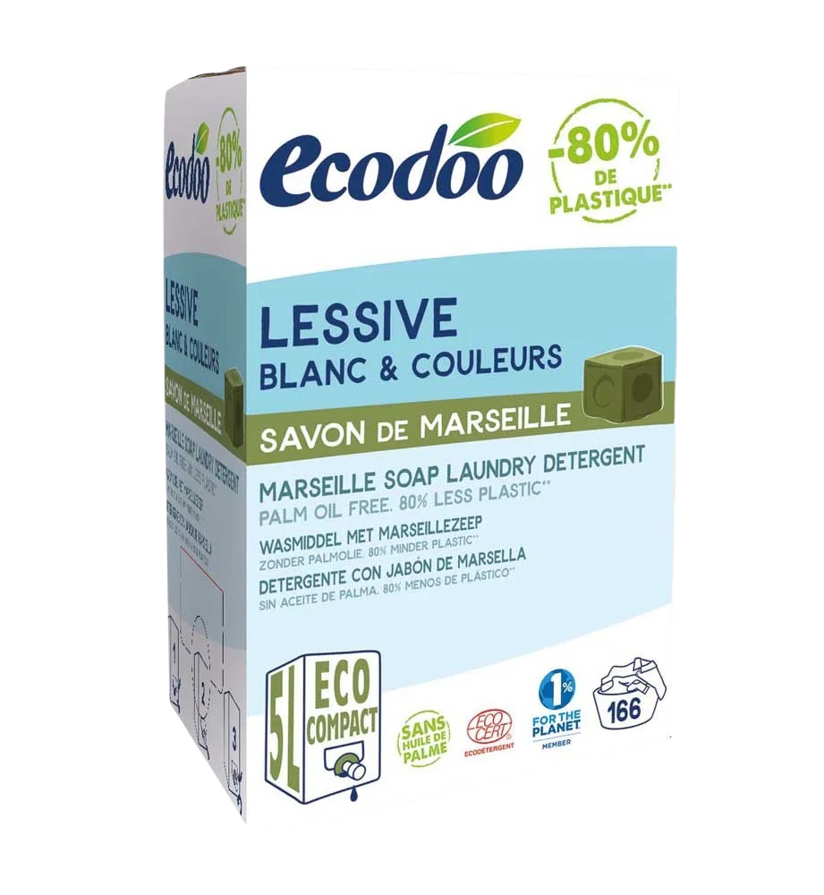 Ecodoo Wasmiddel vloeibaar Marseille zeep bio 5.00 Liter