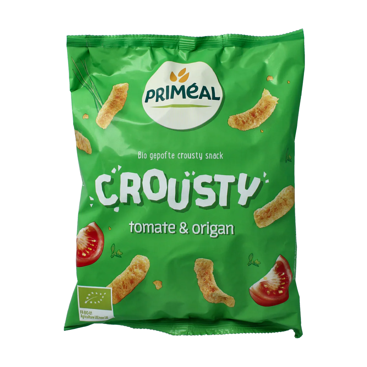 Primeal Chips tomaat & oregano bio 75.00 Gram