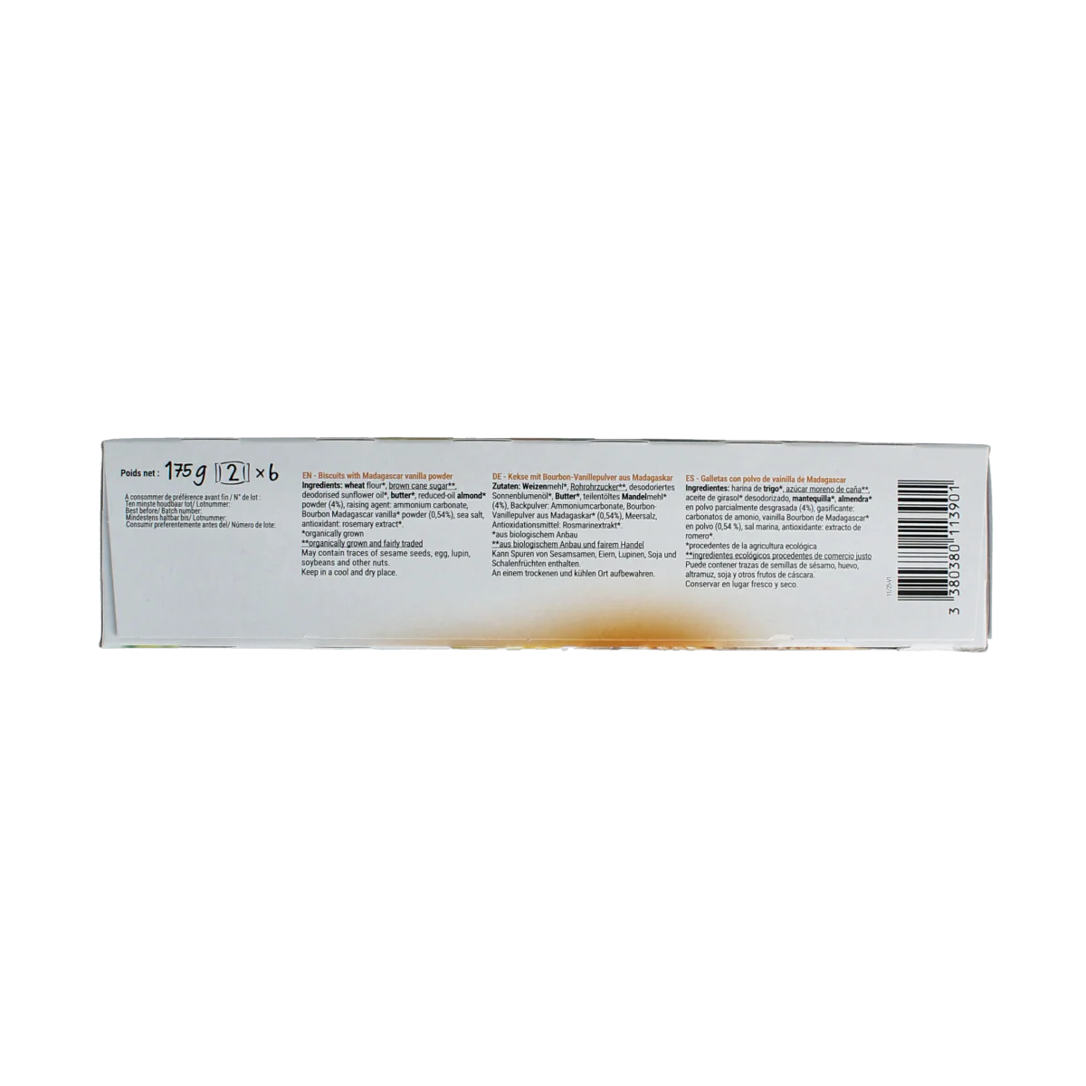 Bisson Mambo koekjes madagaskarvanille bio 175.00 Gram