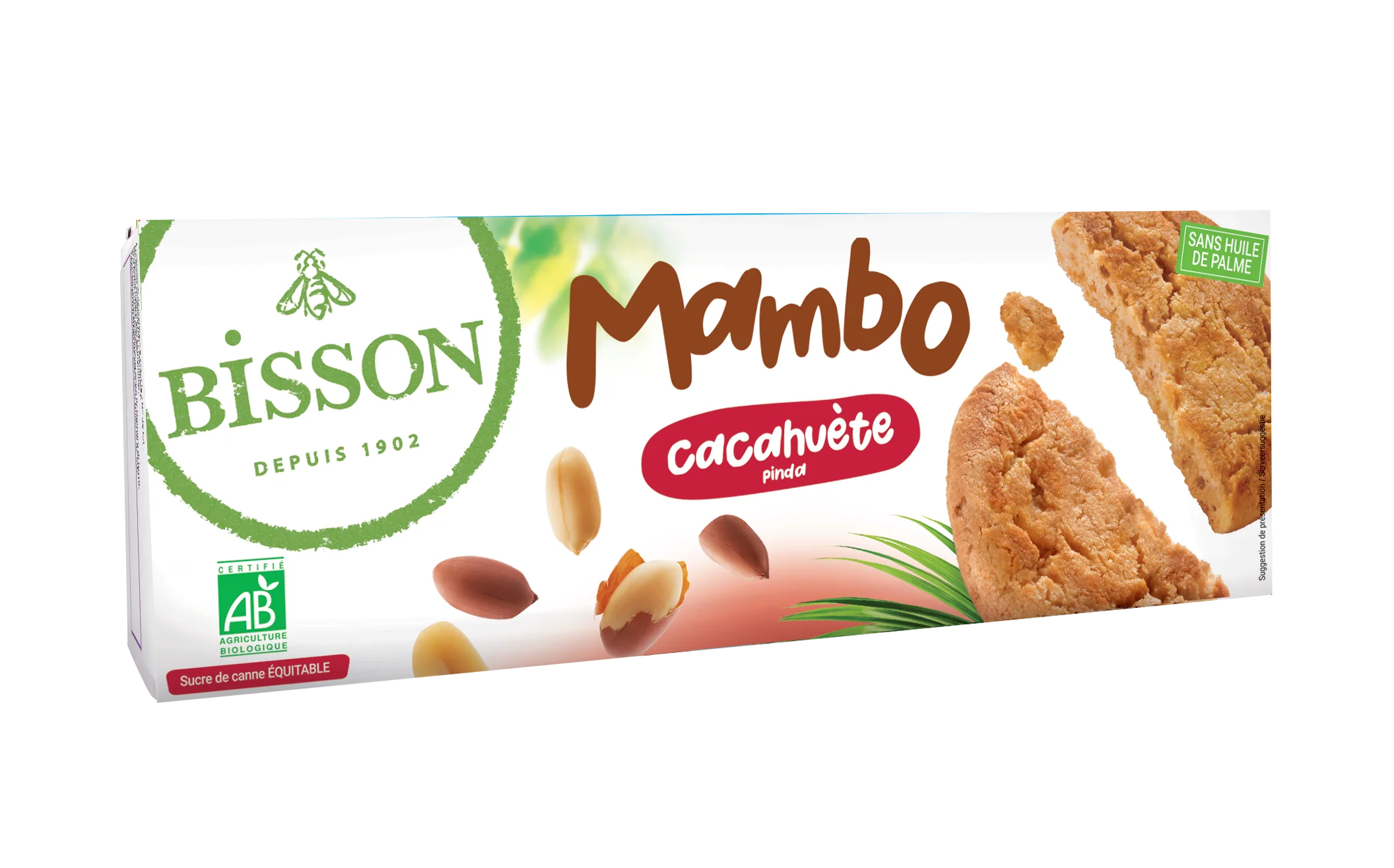Bisson Mambo koekjes pinda bio 125.00 Gram