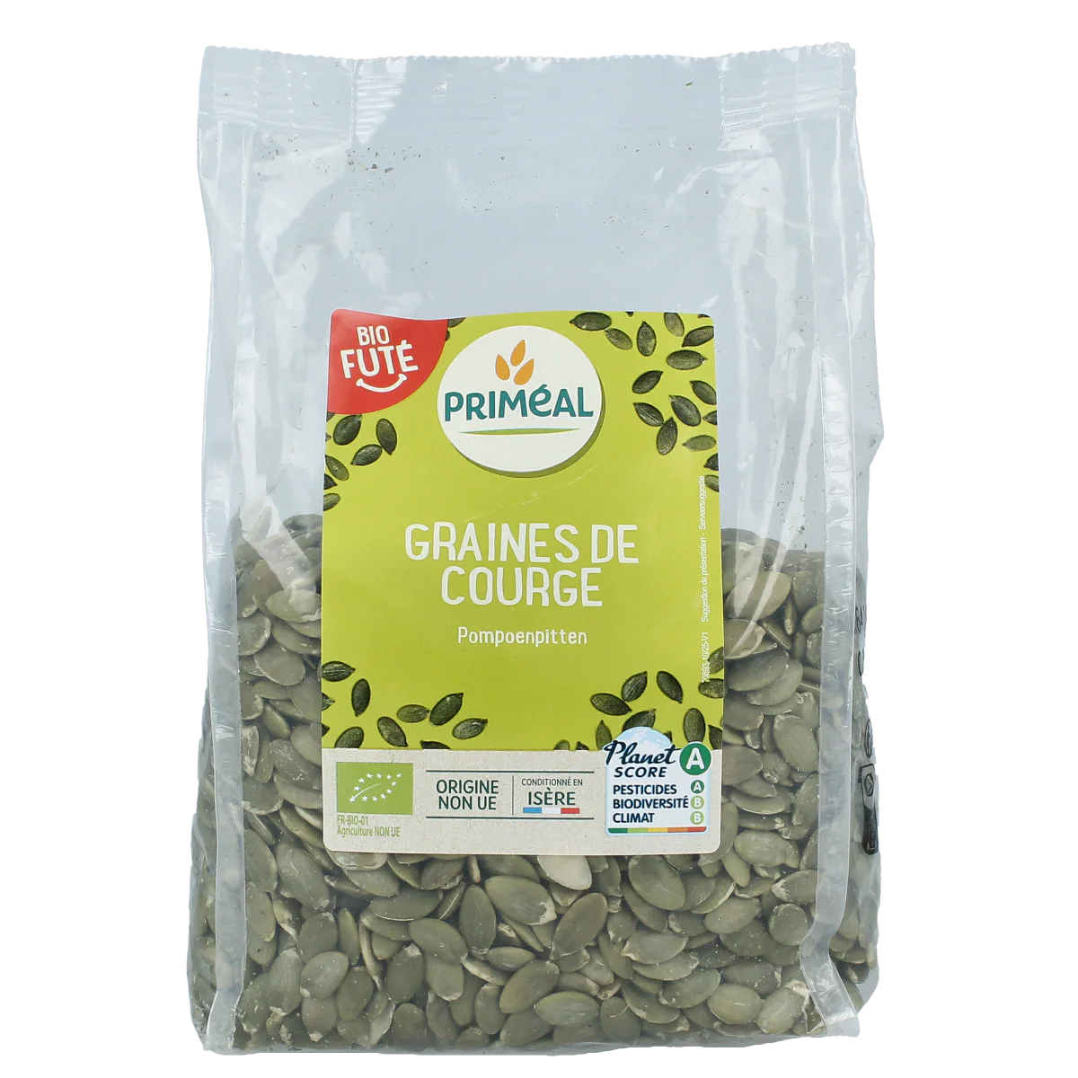 Primeal Pompoenpitten bio 500.00 Gram