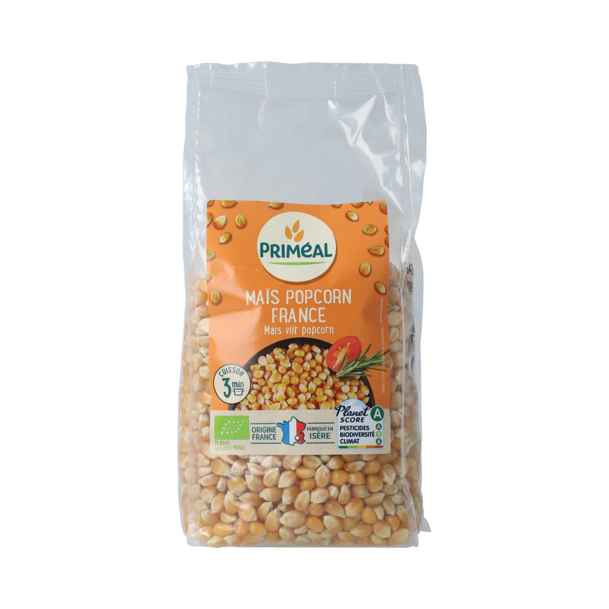 Primeal Popcorn mais bio 500.00 Gram