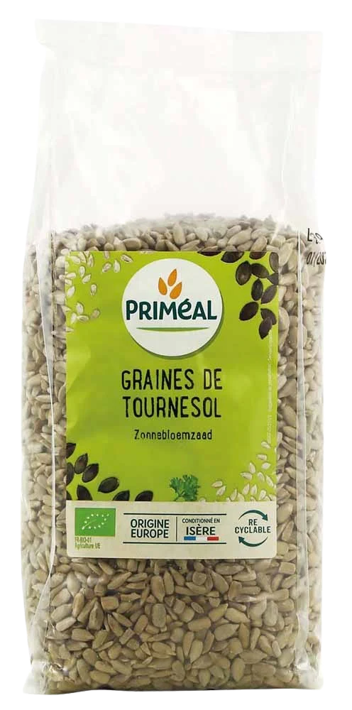 Primeal Zonnebloempitten (zaad) bio 500.00 Gram