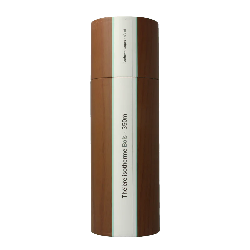 Yoko Drinkfles wood met theefilter isotherm 350ml 1 Stuks