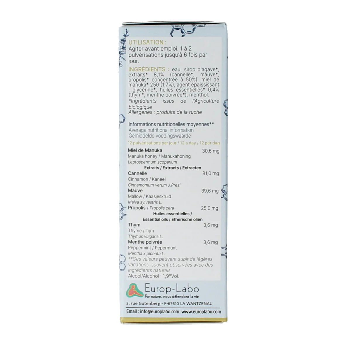 Aprolis Mondspray manuka bio 20.00 Milliliter