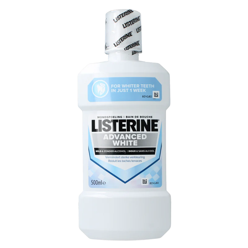 Listerine Mondwater advanced white mild 500 Milliliter