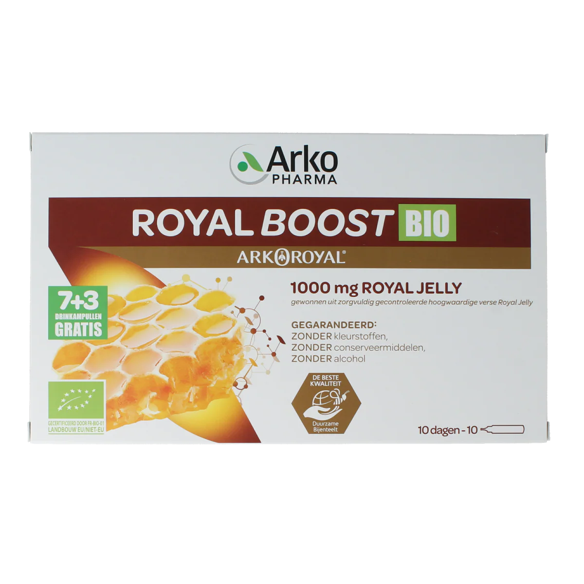 Royal Boost Royal Jelly boost (7 + 3) 15ml per ampul bio 10.00 Ampullen