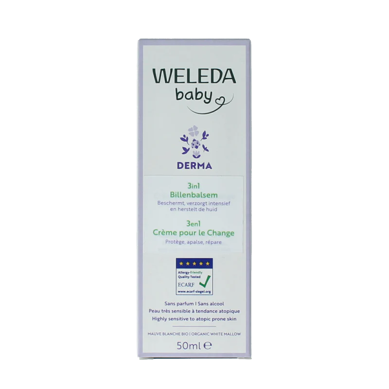 Weleda Baby derma 3 in 1 billenbalsem bio 50.00 Milliliter