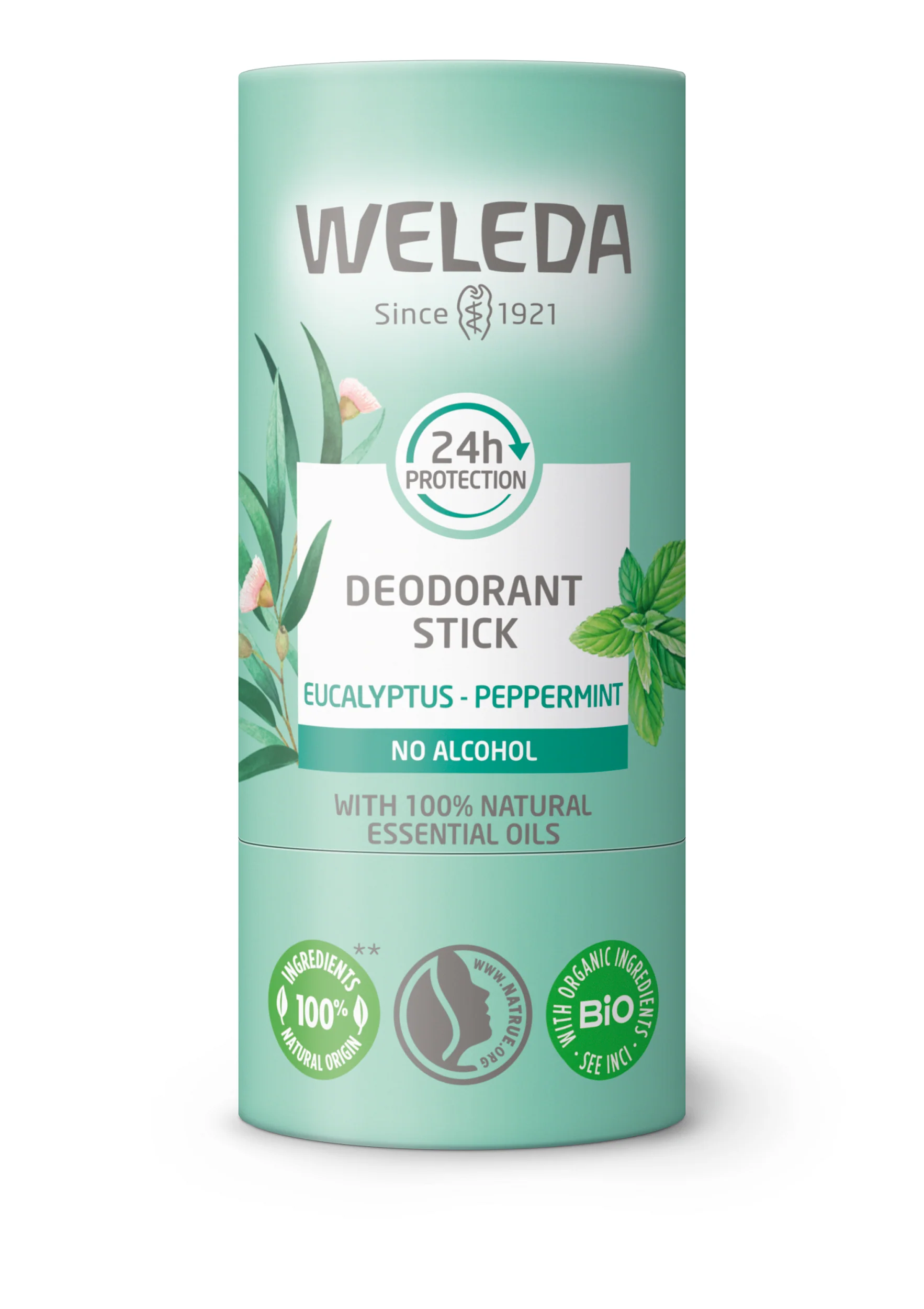Weleda Deodorant stick eucalyptus + peppermint 24U 50.00 Gram