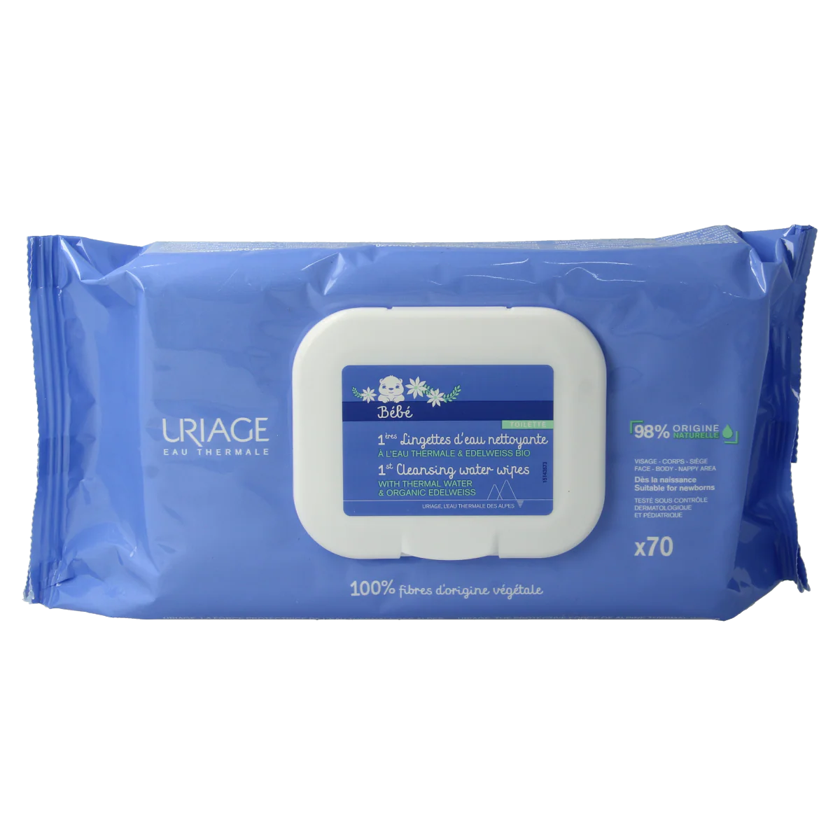 Uriage Bebe 1ere eau lingettes nettoyantes 1.00 Stuks