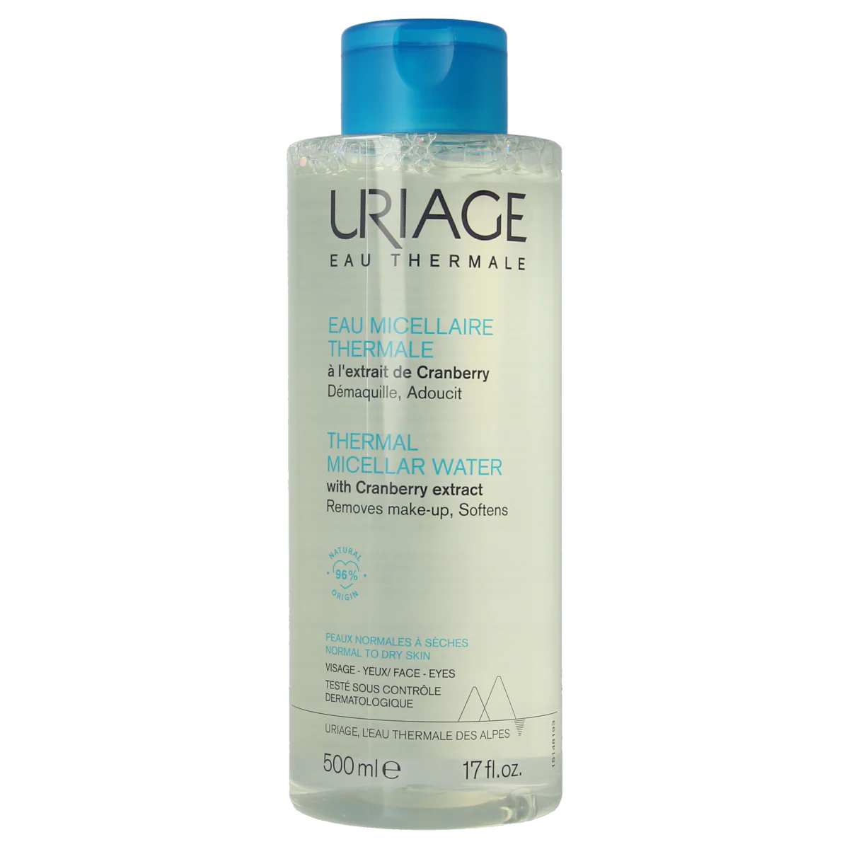 Uriage Thermal micellar water normale/droge huid 500.00 Milliliter
