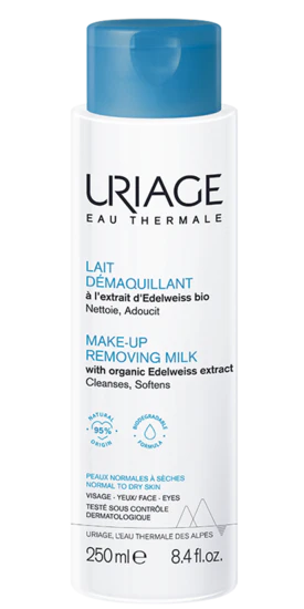 Uriage Thermaal water make-up verwijder melk 250.00 Milliliter