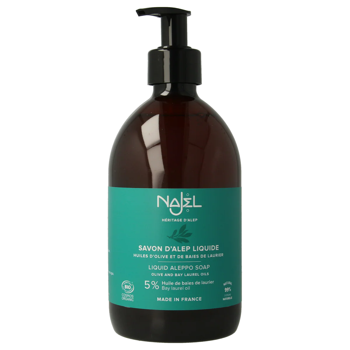Najel Aleppo Aleppo zeep vloeibaar pompflacon 500.00 Milliliter