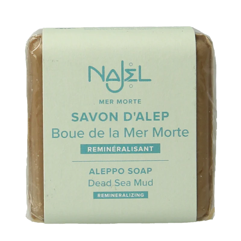 Najel Aleppo Aleppo zeep scrub dode zee klei 100 Gram