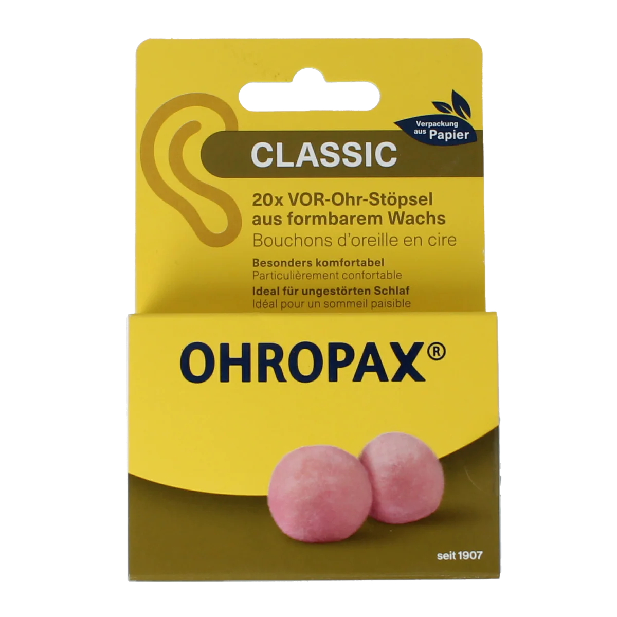 Ohropax Oordopjes classic 20.00 Stuks